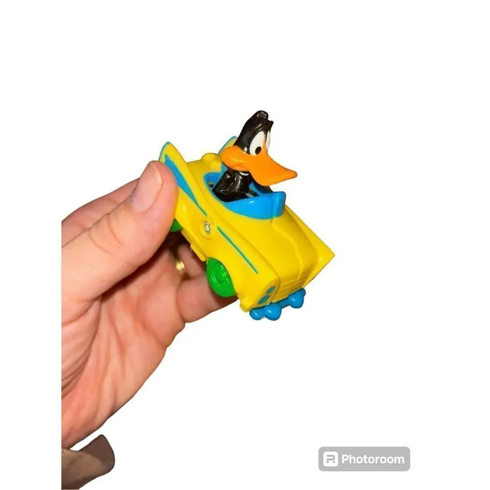 Vintage toy lot - Daffy Duck, big bird, swamp boat, chicken nuggets